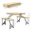 Table de pique-nique pliante avec sièges Outsunny