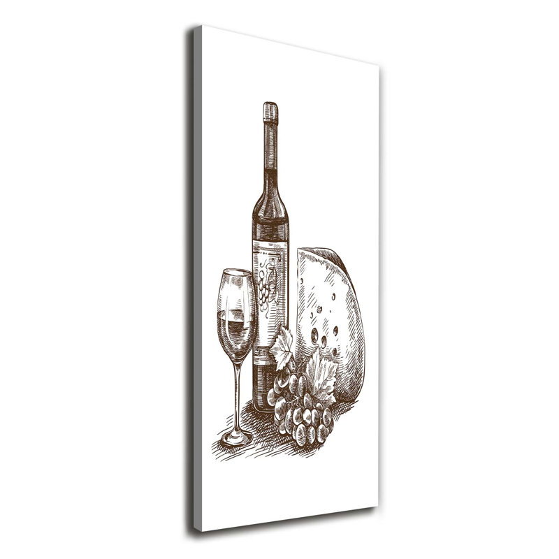 Wine And Snacks - Wrapped Canvas Print