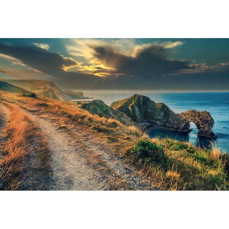 Sky Over Durdle Door Beach by Wojtek Skora - Wrapped Canvas Print, 81cm H x 122cm W