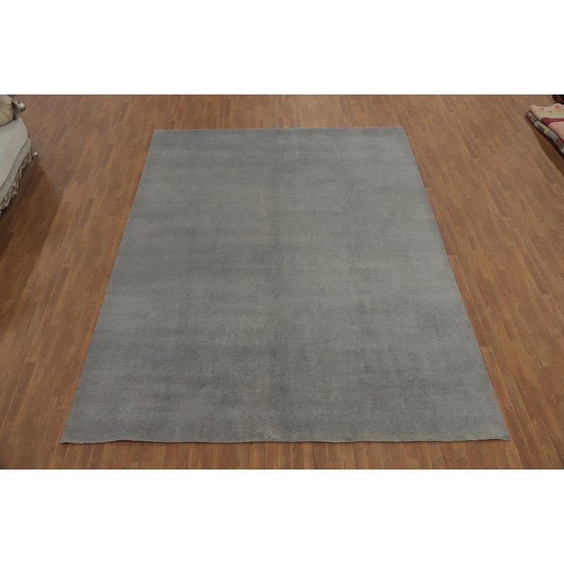Tapis de couleur unie à motif oriental de couleur unie moderne 10 x 13