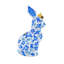 Ornement floral bleu-1000393429