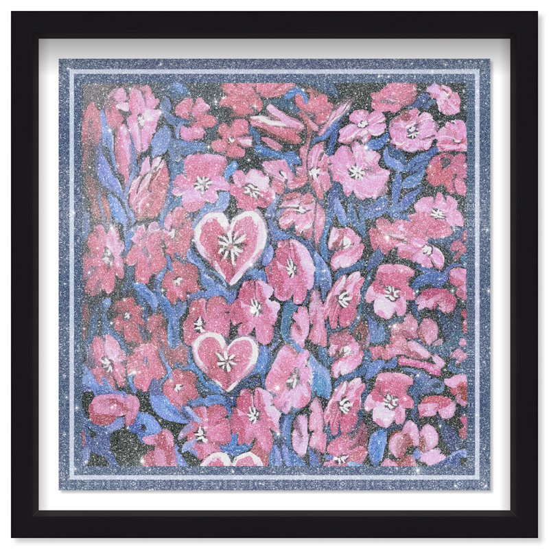 Yours Forever Print by Oliver Gal, 13.5"H x 13.5"W, Black Shadowbox