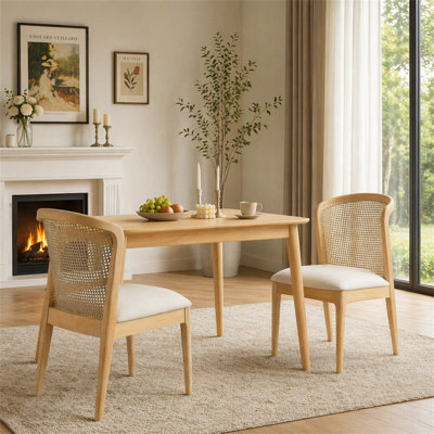 Chaise d'appoint Cane (ensemble de 2)