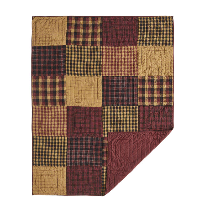 Cotton Patchwork Quilt, Twin Quilt