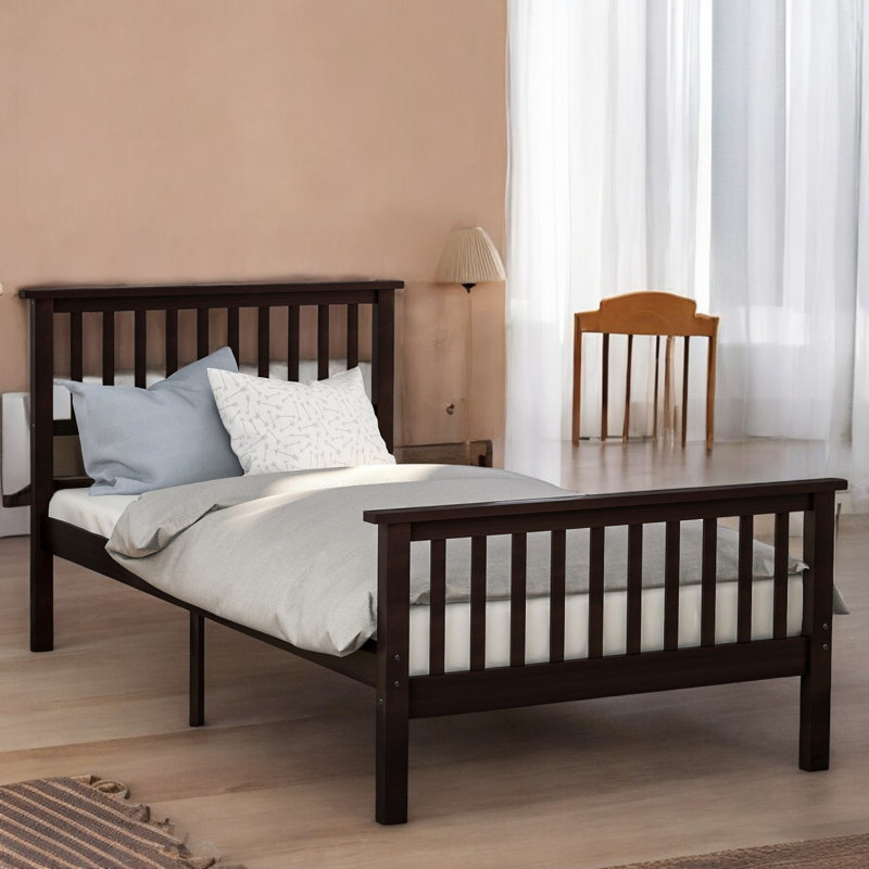 Garrettsville Slat Bed, Espresso