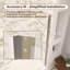 Porte de douche sans cadre de 56 à 60 po x H 74 po avec verre trempé anti-déflagrant de 5/16 po (8 mm), porte de douche coulissante double avec fermeture en douceur, noir mat -105013341