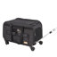 Porte-chat avec roues, transporteur pour animaux roulant avec poignée télescopique et bandoulière, transport pour chien avec roues pour animaux de compagnie de moins de 35 lb, avec 1 bol pliable, noir