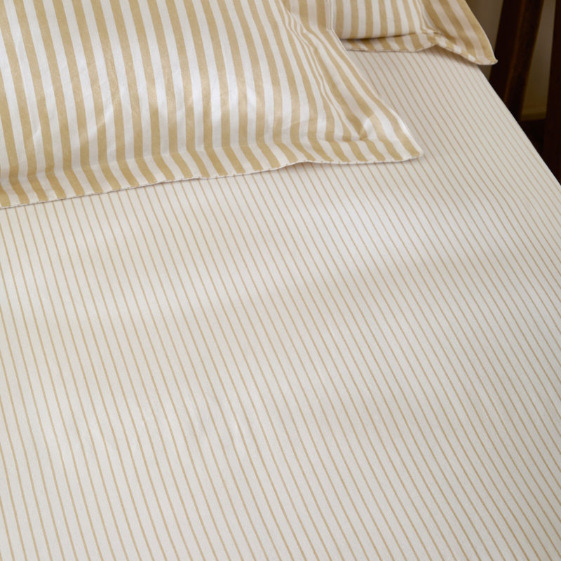Hebden 100% Cotton Machine Woven Fitted Sheet, Single (3'), Yellow
