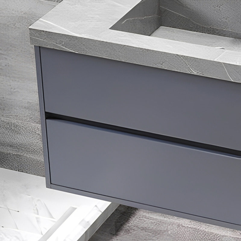 Modern simple special-shaped bathroom cabinet, 18.89" H x 47.24" W x 19.68" D