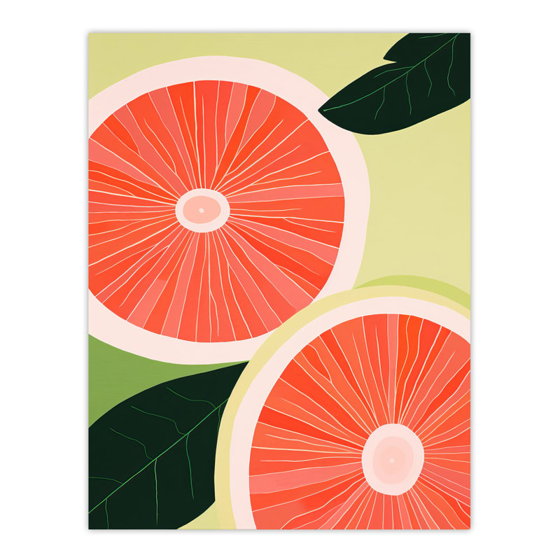 Wall Art Print Guava In Java Fruit Orange Kitchen Living Room