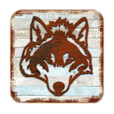 Wood Square 4 Piece Coaster Set