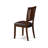 5 Piece Kitchen Table Set for 4 Includes a Round Dining Room Table with Pedestal and 4 Faux Leather Upholstered Dining Chairs, Mahogany-1021498450