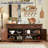 Nayda 66" Wide 3 Drawer Sideboard Buffet, Farmhouse 4 Doors Credenza Storage Cabinets with Adjustable Shelves-1760389158