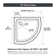 OVE Decors Breeze Framed Round Shower Kit w/ Frosted Glass, Base, Wall in Chrome Finish