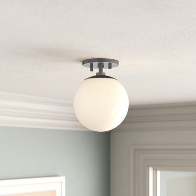 Plafonnier semi-encastré 1 lumière 7 po Luna