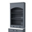 Armoire de cuisine de 83,7 pouces de hauteur avec faux marbre, 5 tiroirs de rangement et tablette réglable, garde-manger moderne gris pratique, plateau en marbre, tablette-151761260