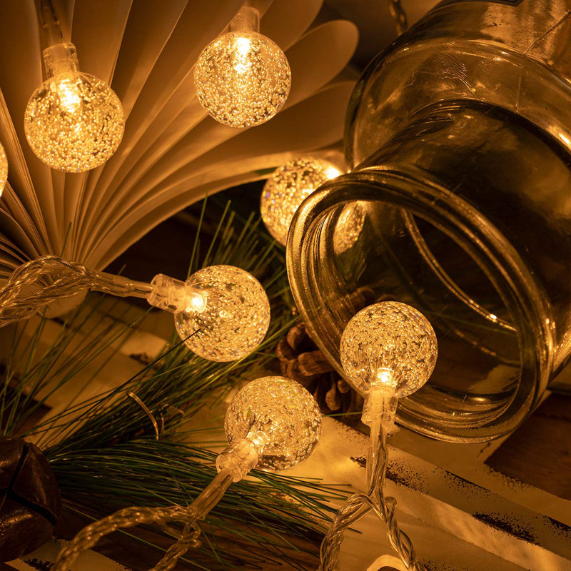 Guirlande de 100 lumières DEL Kartir, Blanc chaud