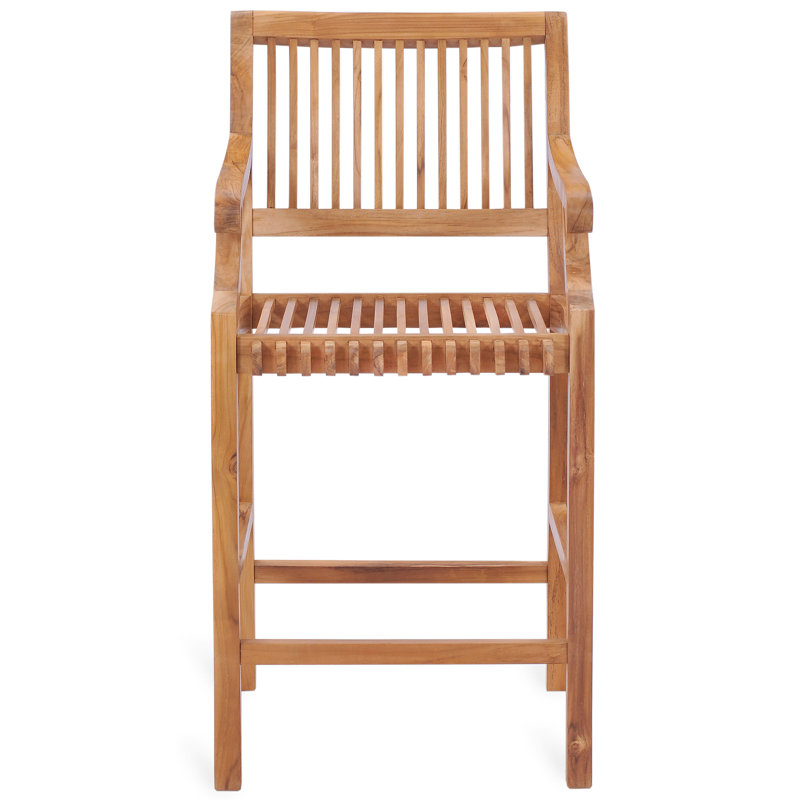 John Outdoor Teak Bar Stool