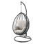 Chaise suspendue en tissu et osier Simona-114271881-114271882