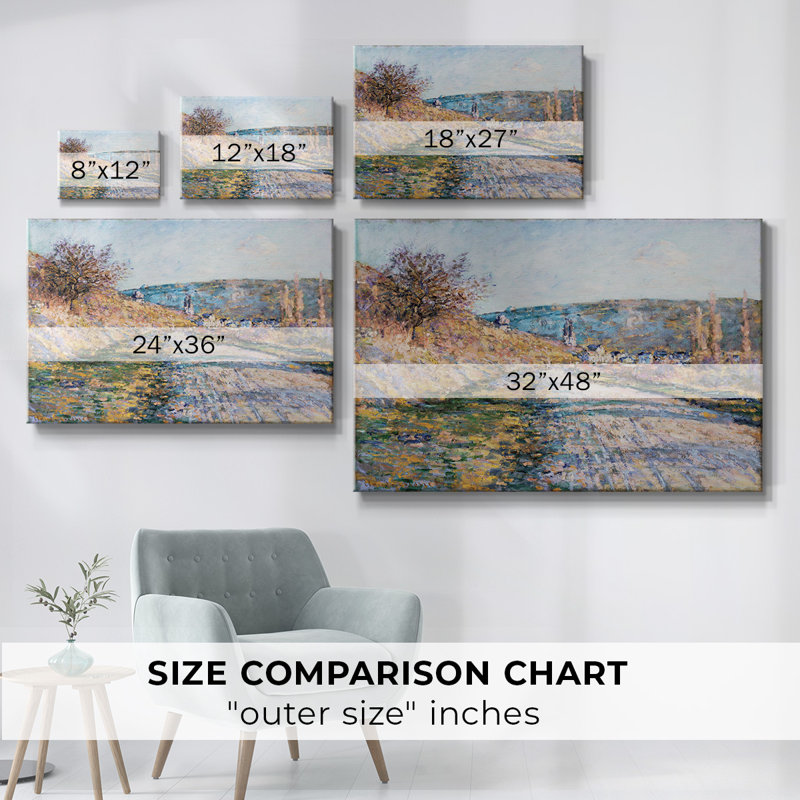 Monet - Toile tendue avec châssis, H 40 po x l 60 po