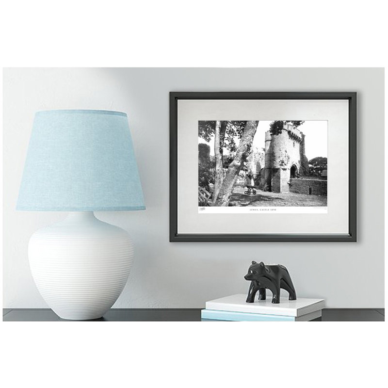 Lewes, Castle 1890 by Francis Frith - Single Picture Frame Print, 60cm H x 80cm W x 2.3cm D