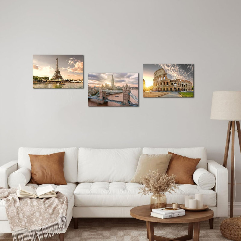 3 Piece Wrapped Canvas Wall Art