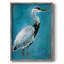 «Great Blue Heron I», reproduction encadrée - bois massif-1079421258
