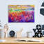 «Iris Essence 2» par Dorothy Fagan, art mural acrylique, 16 po x 12 po
