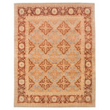 Haak One-of-a-Kind 7'9" X 9'10" New Age Wool Area Rug in Light Gray