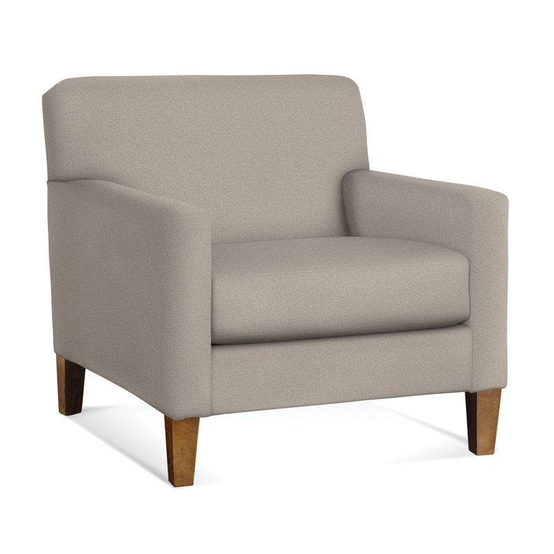 Tampa Upholstered Armchair, Havana, Beige Performance Fabric; 0851-73