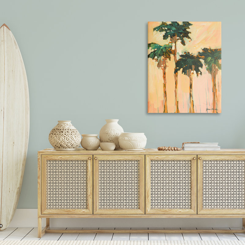 «Shady Palms Impression» par Jane Slivka, H 40 po x l 30 po