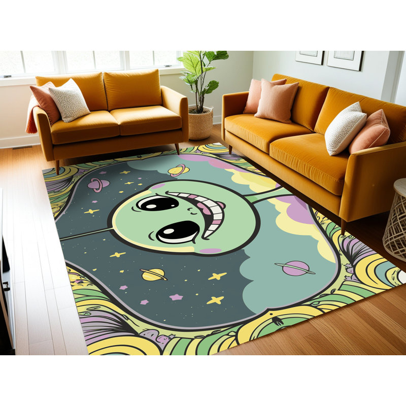 Tapis pour enfants Zoomie, Rectangle de 5 pi x 8 pi
