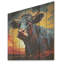 Portrait de vache expressionniste coloré I - Vache, art mural sur bois de pin naturel-2145577752