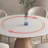 Solid Wood Rock-Plate Round Dining Table Chair Set 6 - Person Pedestal Base Dining Set-100613762