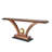 Colby Console-Walnut/Brass
