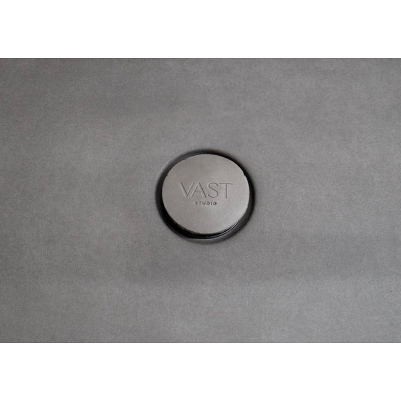Lavabo de salle de bain rectangulaire argenté / gris Vast Studio, Argenté / Gris