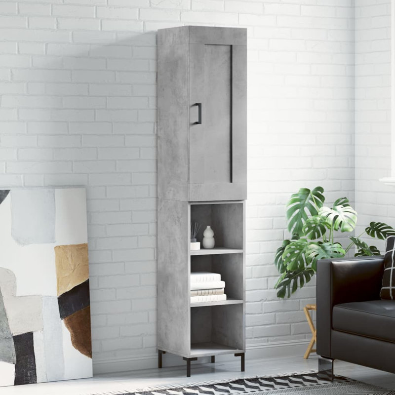 34.5cm Sideboard, Concrete Grey