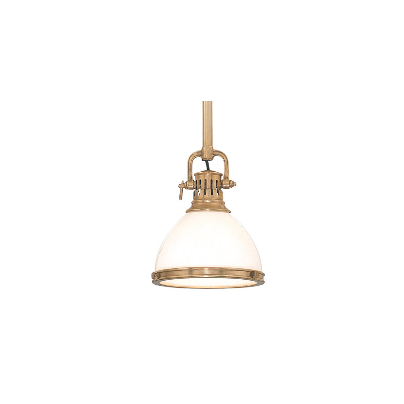 Randolph 1 - Light Pendant, Aged Brass, 10"