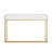 Huddleston Martha Stewart 3 Drawer Home Office Desk with Metal Frame and Hardware-90847902