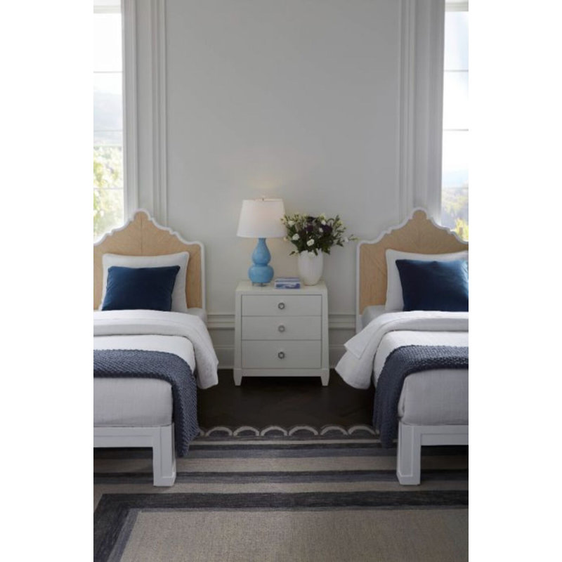 Madison 3 - Drawer Nightstand, Chiffon White