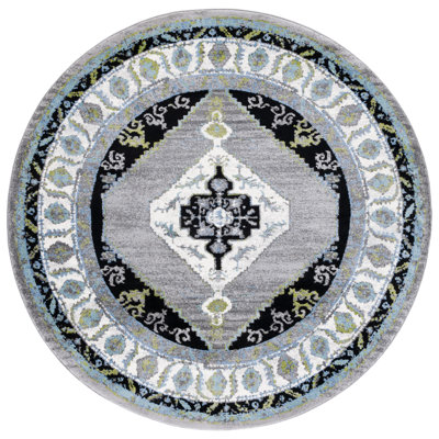 Tapis gris / vert Evanoff 260
