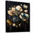 Toile avec cadre flottant noir