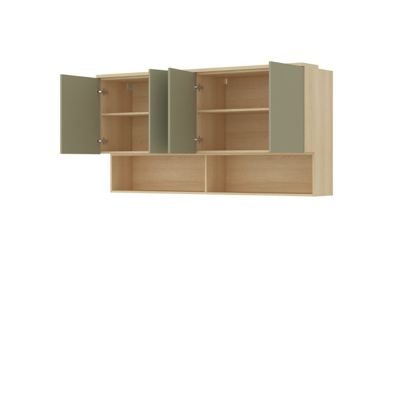 Tedmund Floating Shelf, Green/Beige