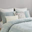 Très grand / très grand décor de chambre en coton - Motif brodé, taies décoratives assorties, ensemble de literie lavable à la machine, housse de couette réversible, 2