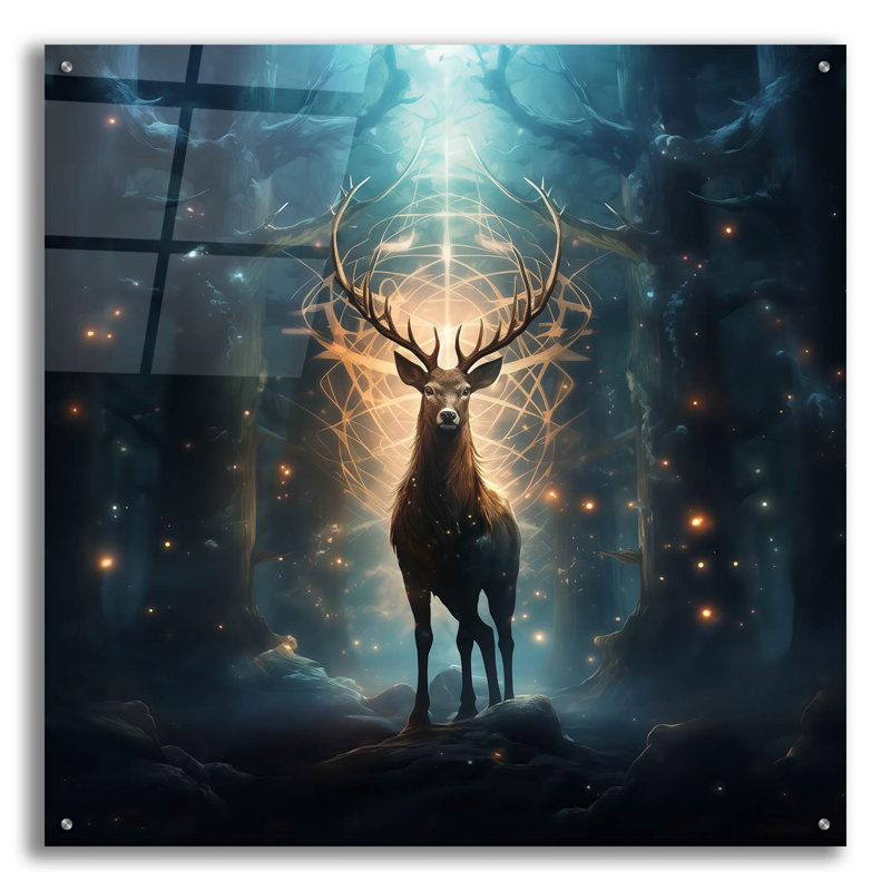 «Constellation Sentinel» par r3darch0n, art mural en verre acrylique, H 36 po x l 36 po x P 0,2 po