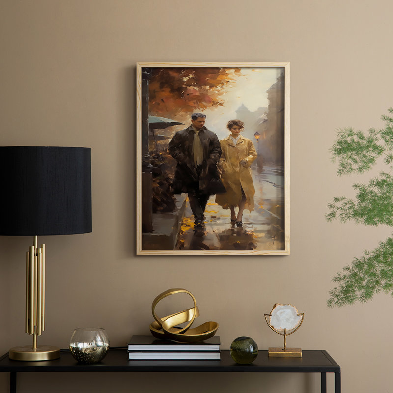 Reproduction encadrée WOMEN Series CMXCVI - bois massif, H 30 po x l 24 po, Naturel