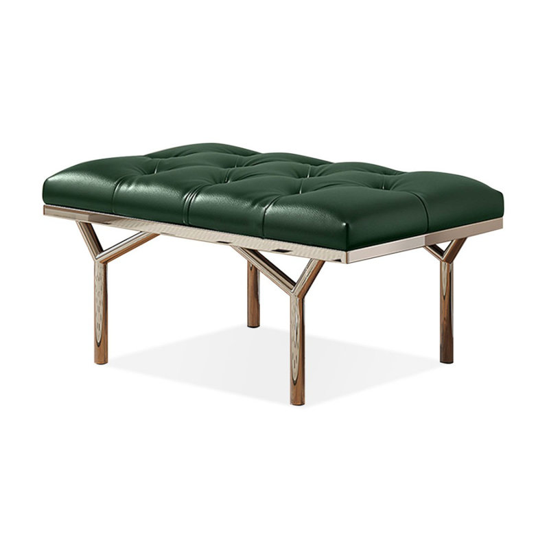 Banc rembourré vert, Vert