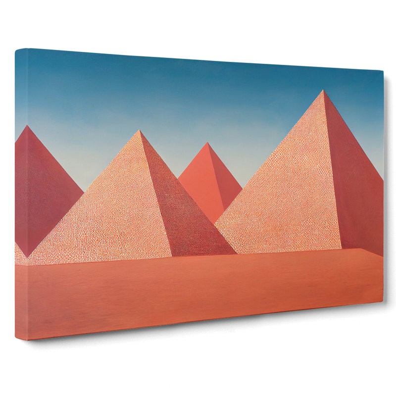 Modern Pyramids Vol.1 Abstract - Wrapped Canvas, 35cm H x 50cm W x 3cm D