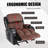 Recliner Chair  for Living Room with Rocking Function and Side Pocket