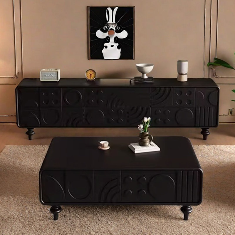 Combinaison meuble télé Design Sens, Noir, noir, noir, noir